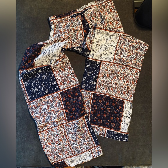 Wide Leg Boho Paisley Pants - Picture 4 of 4